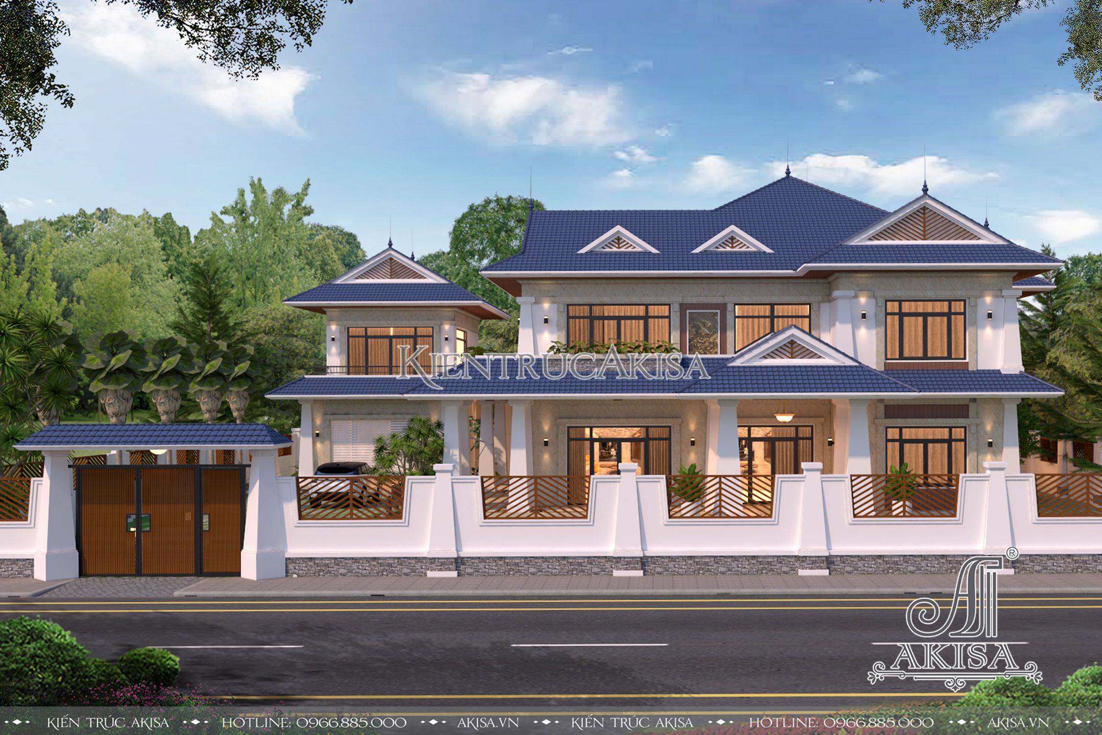 Biệt thự 2,5 tầng hiện đại có sân vườn tại Hà Nam