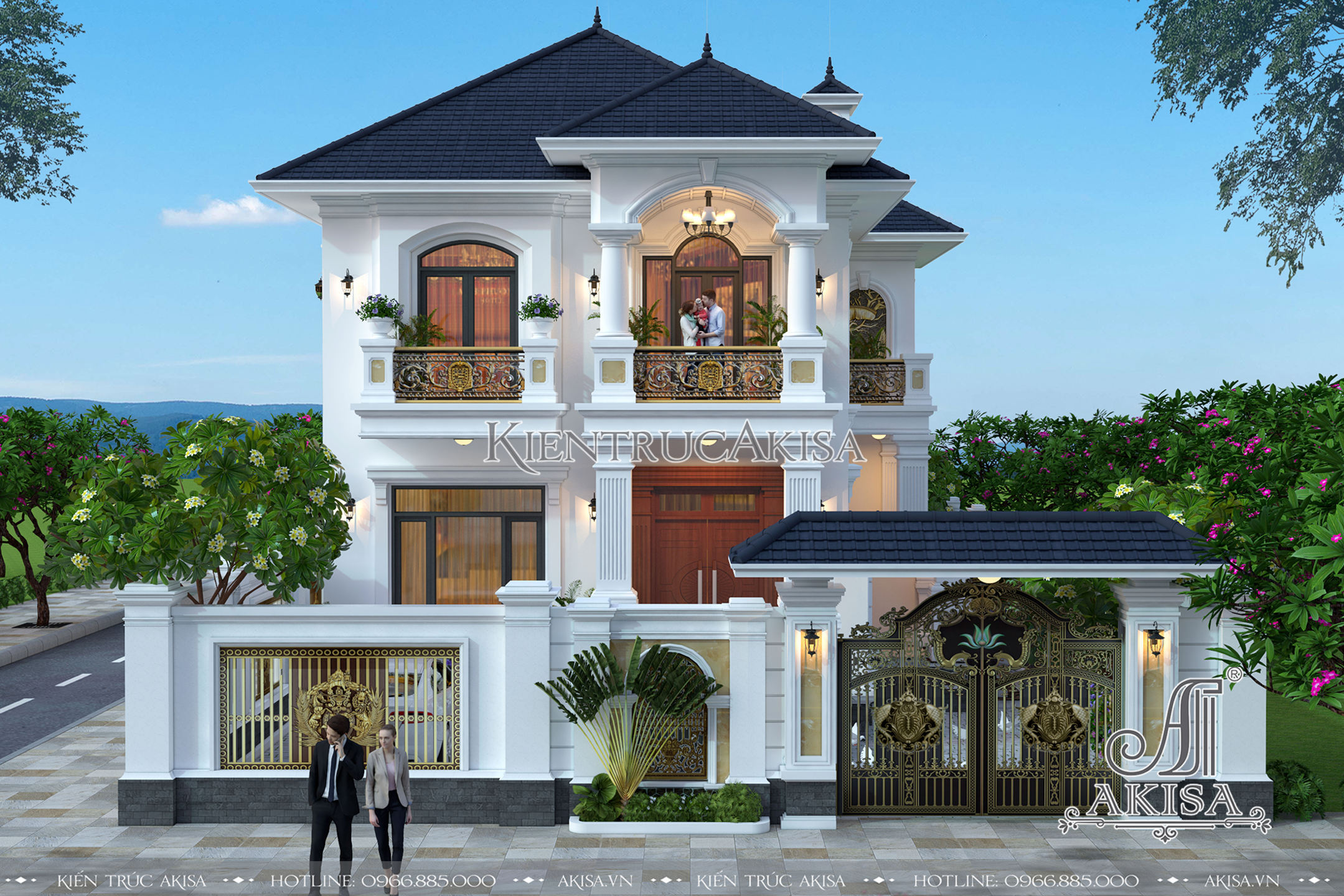 Độc đáo mẫu thiết kế biệt thự 3 tầng kiến trúc hiện đại tại Nam Định