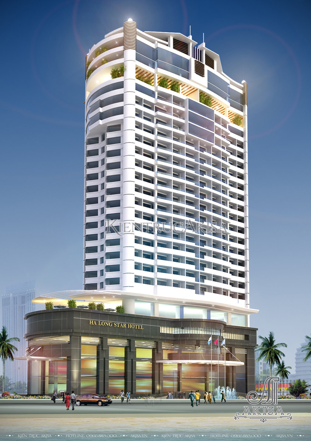 Thiết kế khách sạn hiện đại (CĐT: ông Quảng - Quảng Ninh) KT91235
