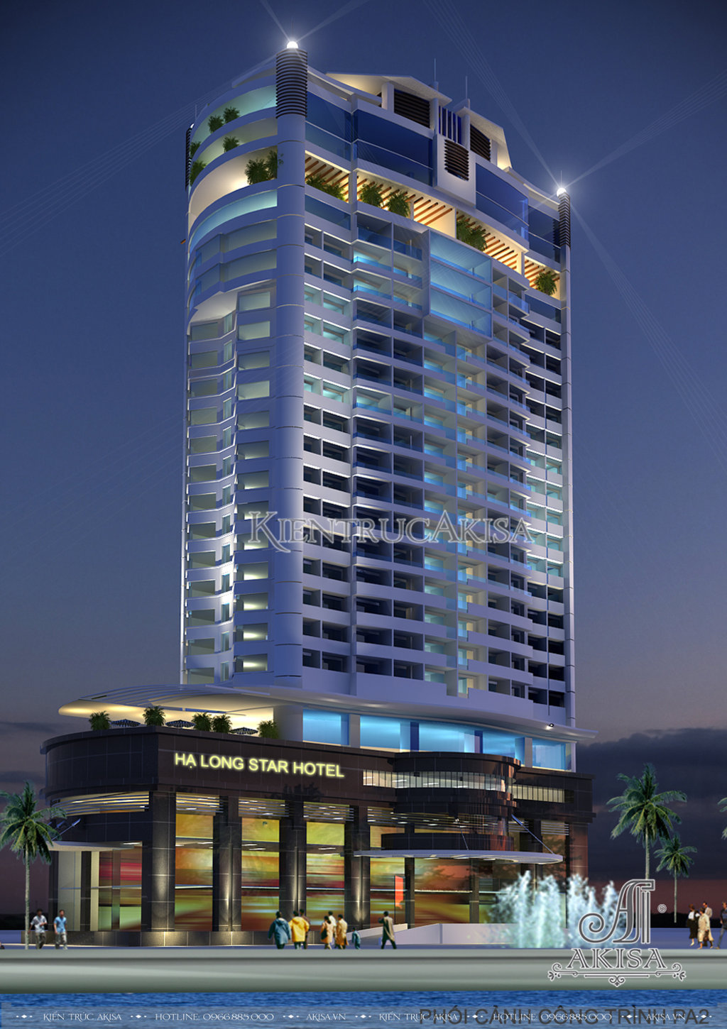 Thiết kế khách sạn hiện đại (CĐT: ông Quảng - Quảng Ninh) KT91235
