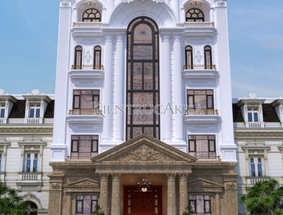 Ấn tượng với thiết kế khách sạn tân cổ điển 5 tầng (CĐT: ông Tuấn - Quảng Ninh) KS52106