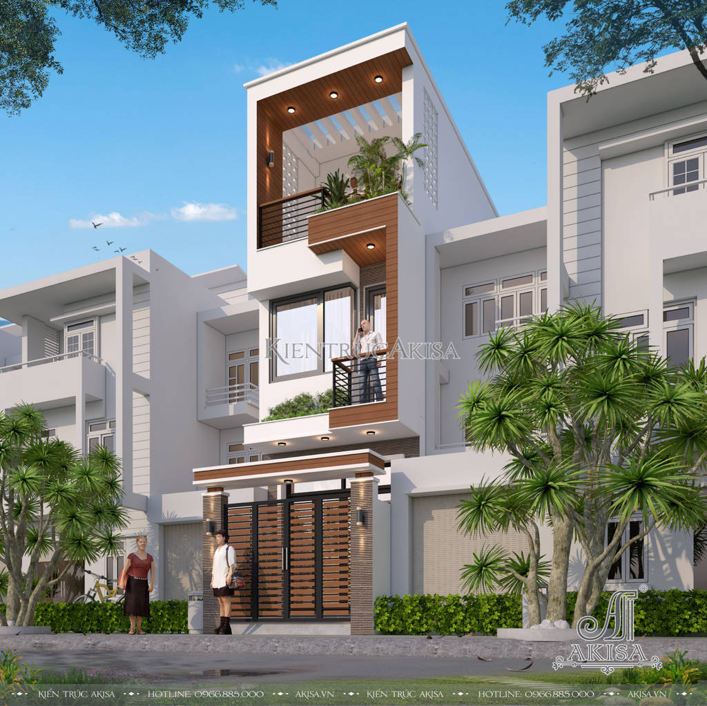 Mẫu nhà mặt phố hiện đại 3 tầng đẹp (CĐT: ông Mỹ - Hồ Chí Minh) NP31306