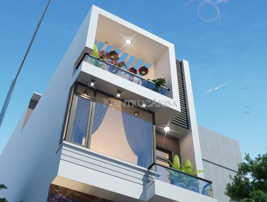 Nhà phố 4 tầng hiện đại mặt tiền 5m đẹp sang trọng (CĐT: ông Can - Vĩnh Phúc) NP41043