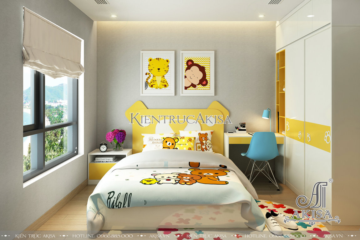 Mẫu nội thất căn hộ hiện đại 2 phòng ngủ (CĐT: bà Nga - An Giang)  NT21019