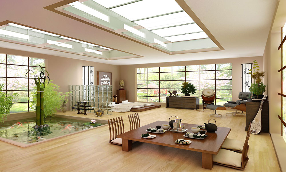 Nội thất gỗ đề cao công năng trong kiến trúc nhà ở Nhật