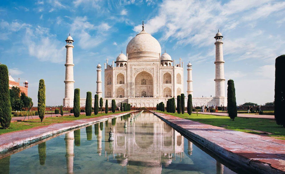 Đền Taj Mahal nhìn từ trên cao