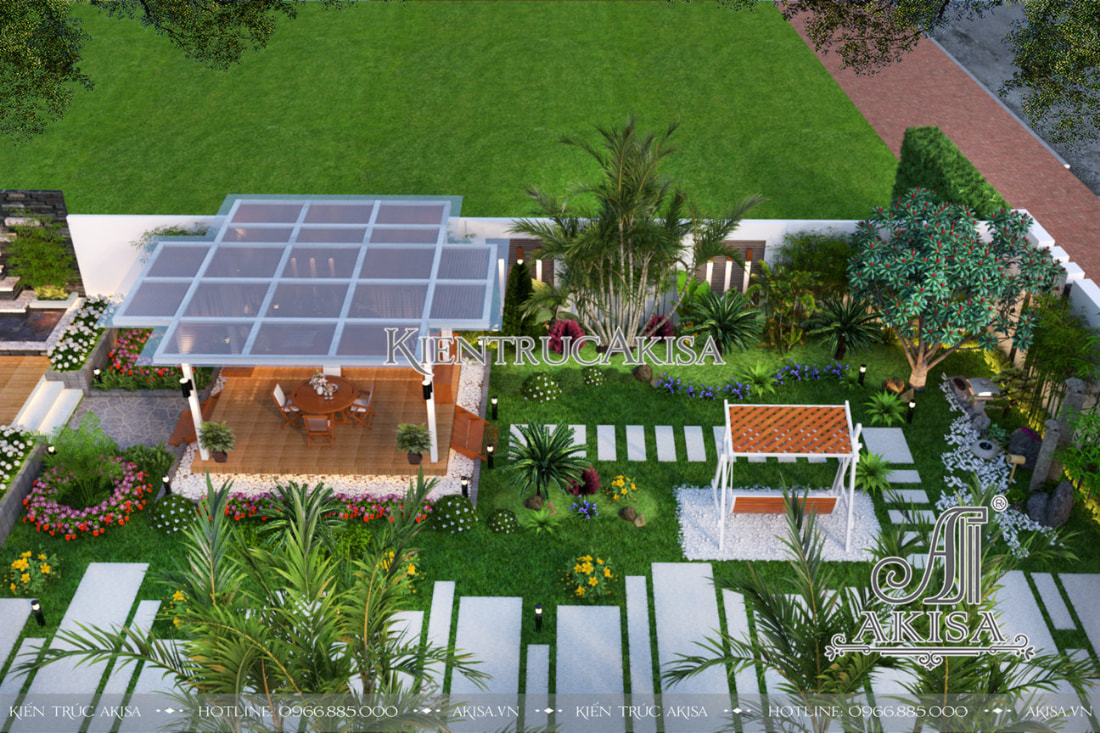 Những mẫu sân thượng nhà phố xanh mát như khu vườn nhiệt đới