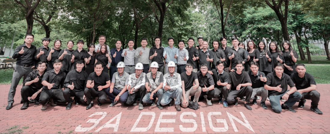 Đội ngũ nhân viên 3A Design trẻ, năng động, chuyên nghiệp