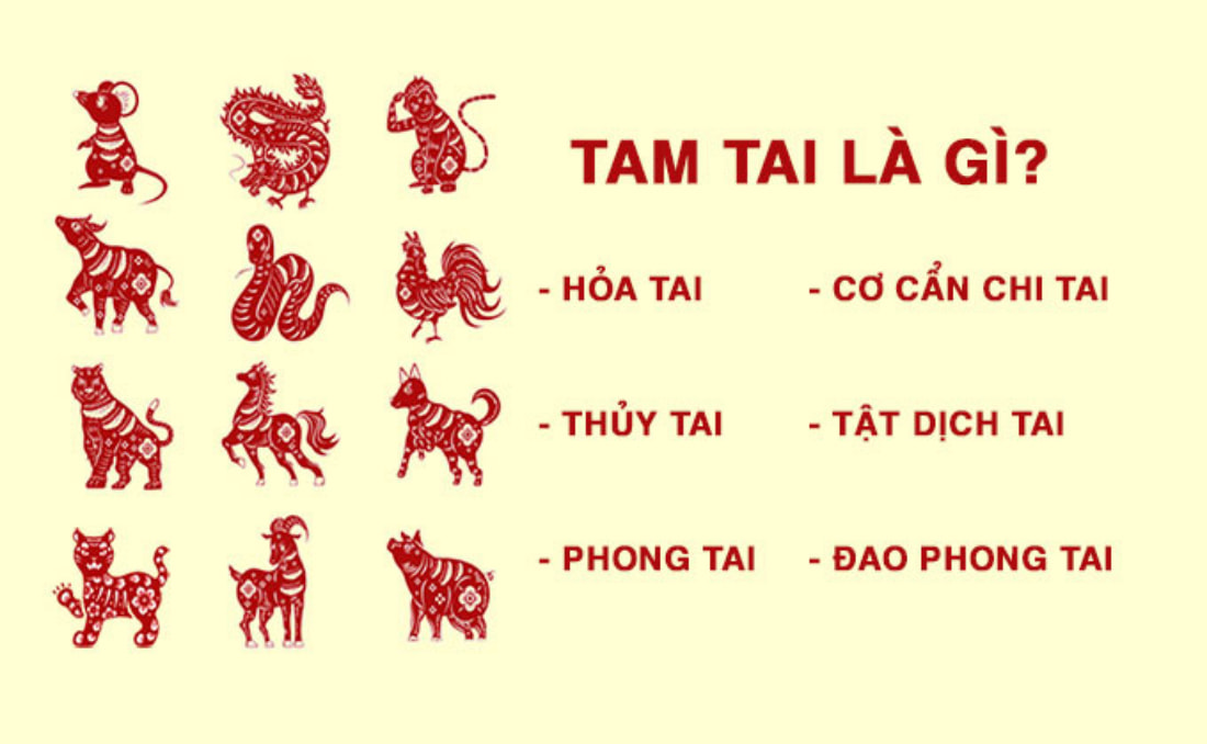 Tam Tai trong Hán Việt được hiểu “Tam” là ba, “Tai” là tai ương, tai họa