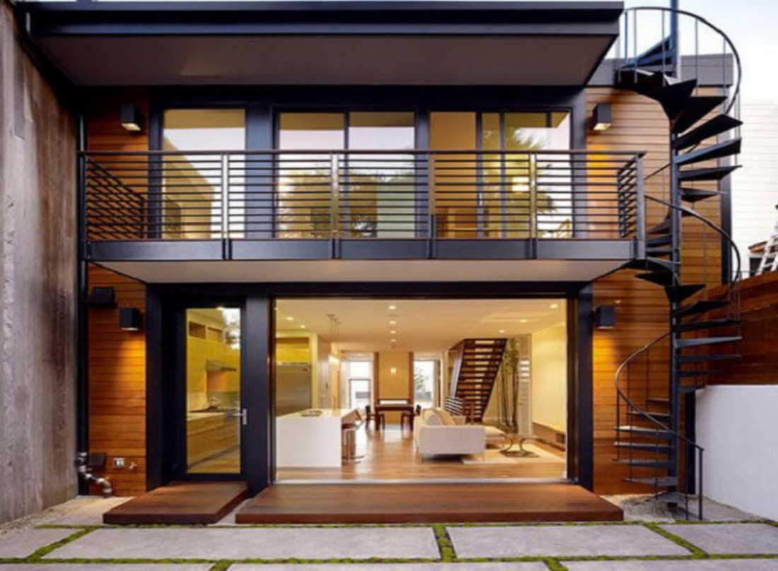 Thiết kế nhà với 1 bậc thềm 