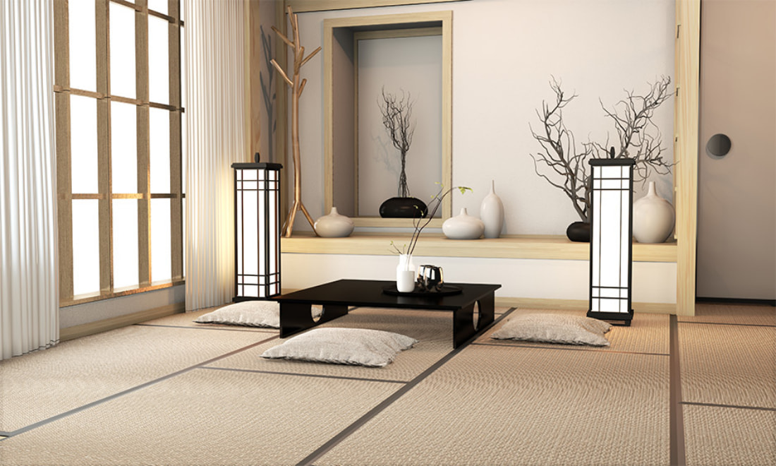 Thiết kế nội thất phong cách Zen (Nhật Bản) tạo nên không gian bình yên, thư thái.