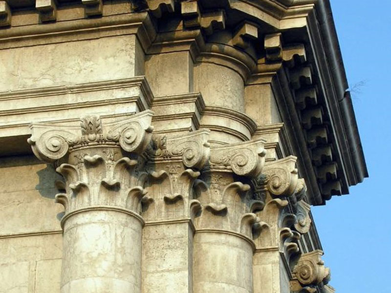 Thức cột Corinth thời kỳ phục Hưng với sự tối giản hơn trong thiết kế đầu cột