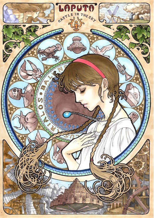 “Ghibli Studio” - một bộ phim lấy cảm hứng từ Art Nouveau