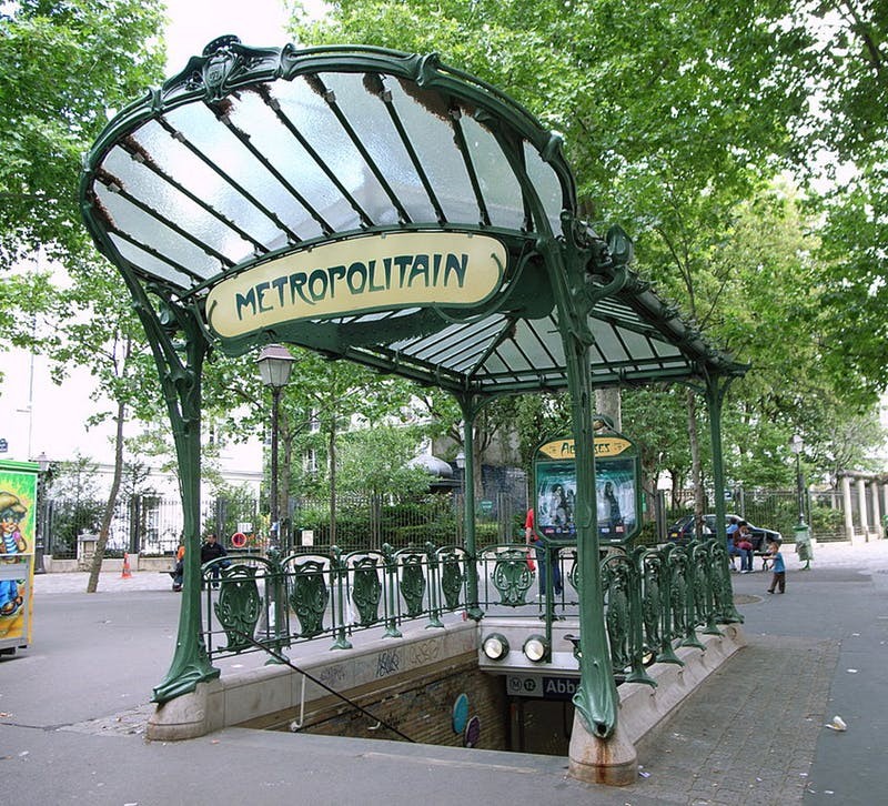 Ga tàu điện ngầm Hector Guimard Paris 