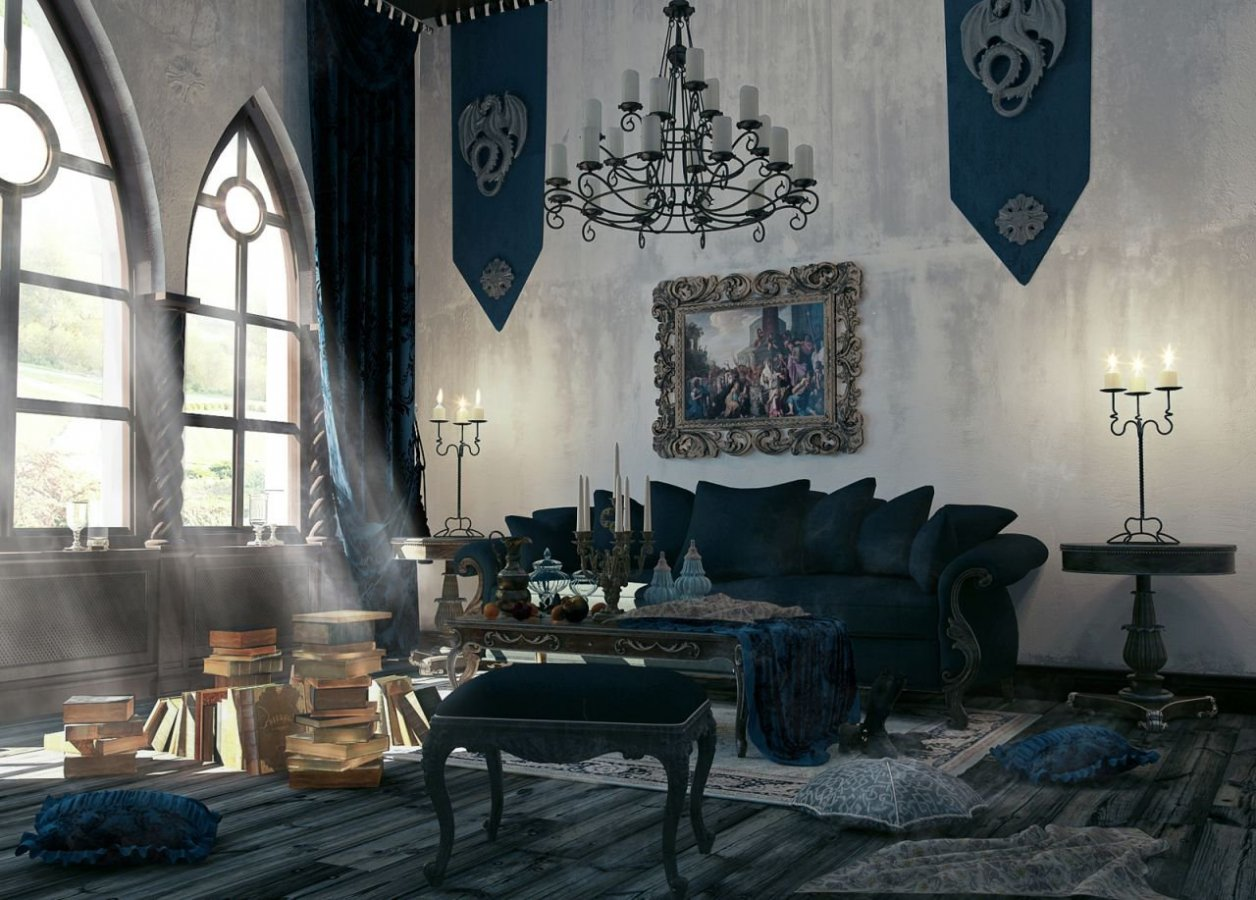 Thiết kế nội thất Gothic ma mị, đầy cuốn hút