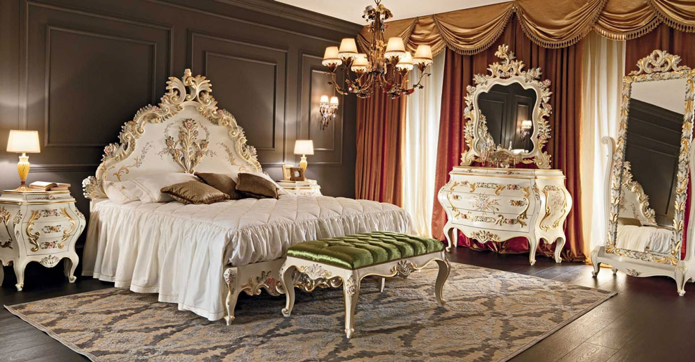 Phòng ngủ thiết kế theo phong cách Baroque xu hướng hiện đại