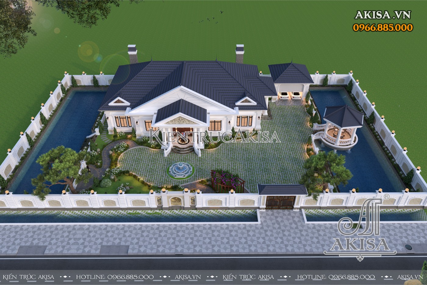 Biệt thự vườn 1 tầng (Nhà vườn mái Nhật) (Ảnh: Nguồn AKISA)