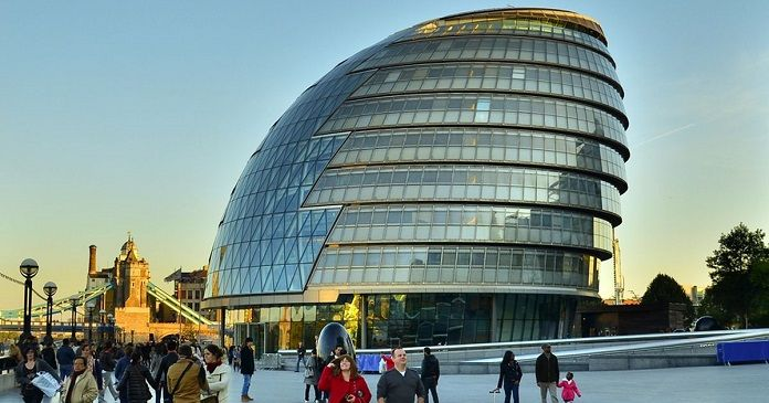 Tòa thị chính London với kiến trúc High Tech