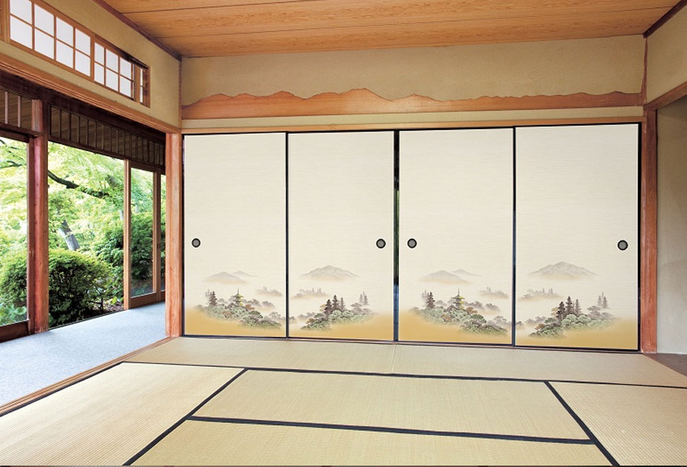 Hình ảnh Fusama – đặc trưng trong kiến trúc nhà ở Nhật Bản truyền thống