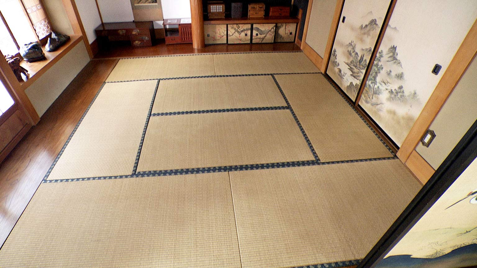 Tấm thảm trải sàn truyền thống Tatami