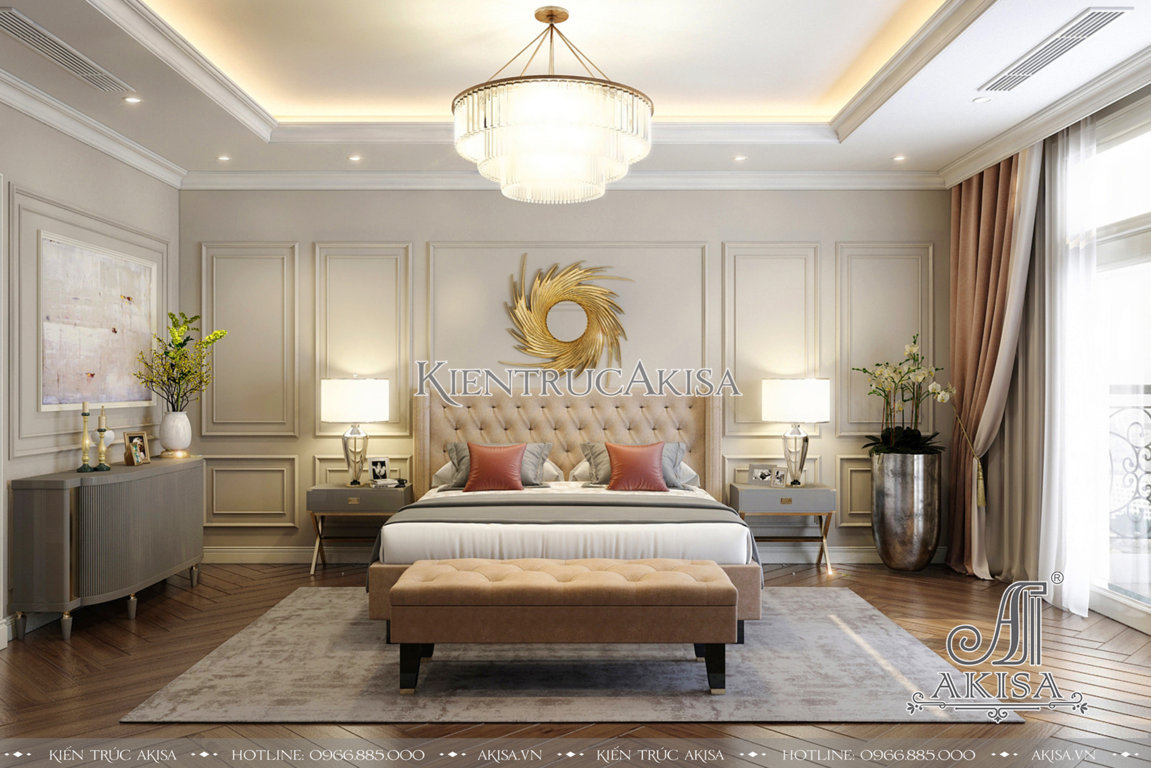 Thiết kế nội thất biệt thự phong cách tân cổ điển luxury