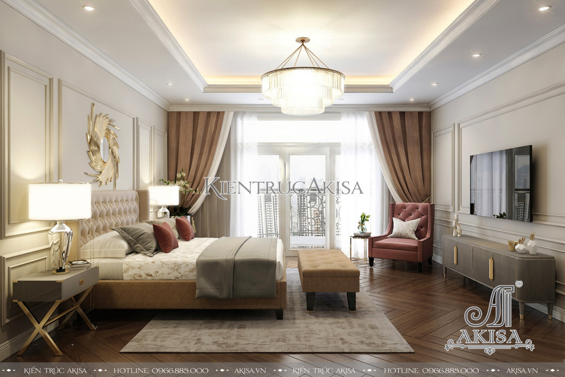 Thiết kế nội thất biệt thự phong cách tân cổ điển luxury