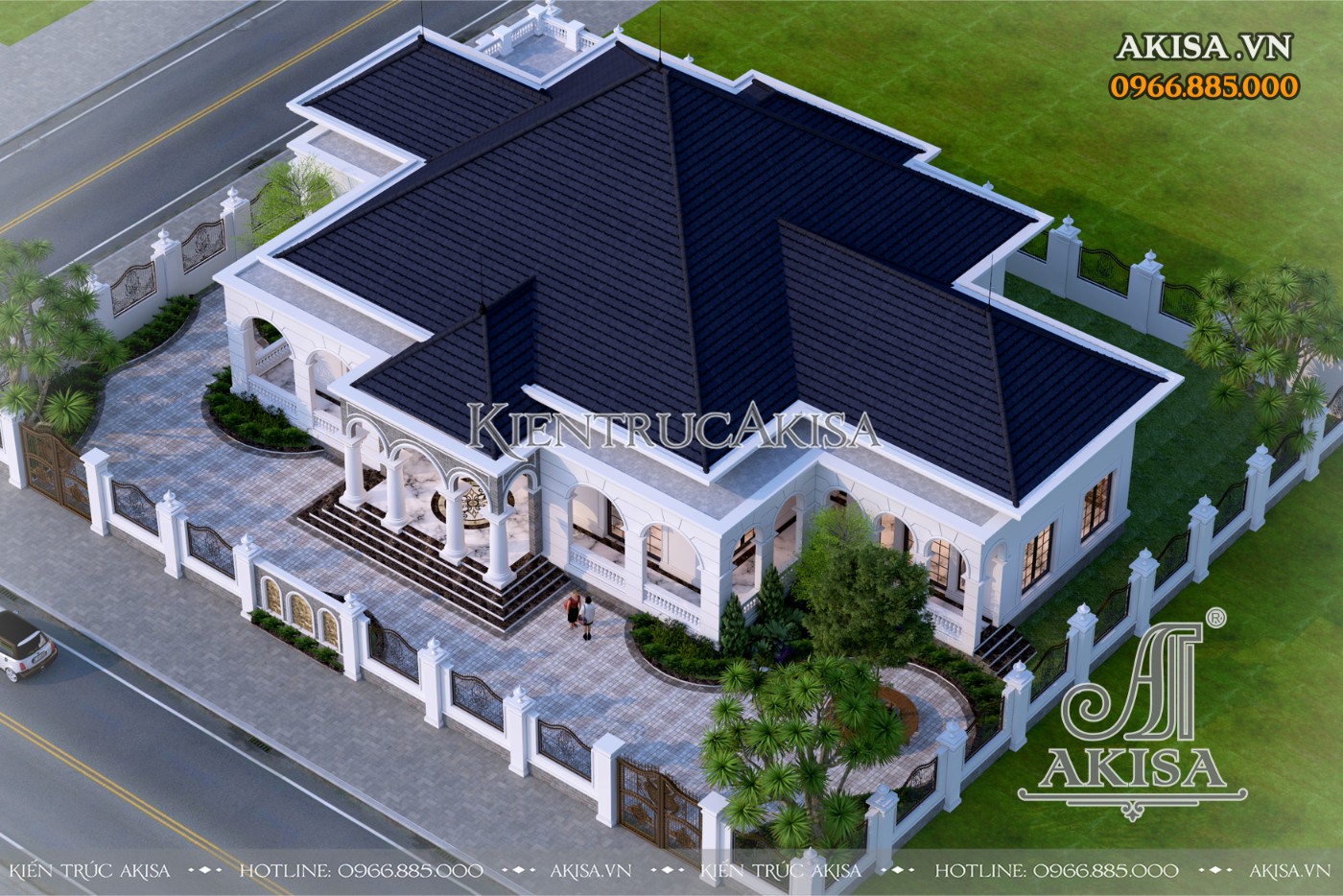 Biệt thự nhà vườn 1 tầng 400m2 