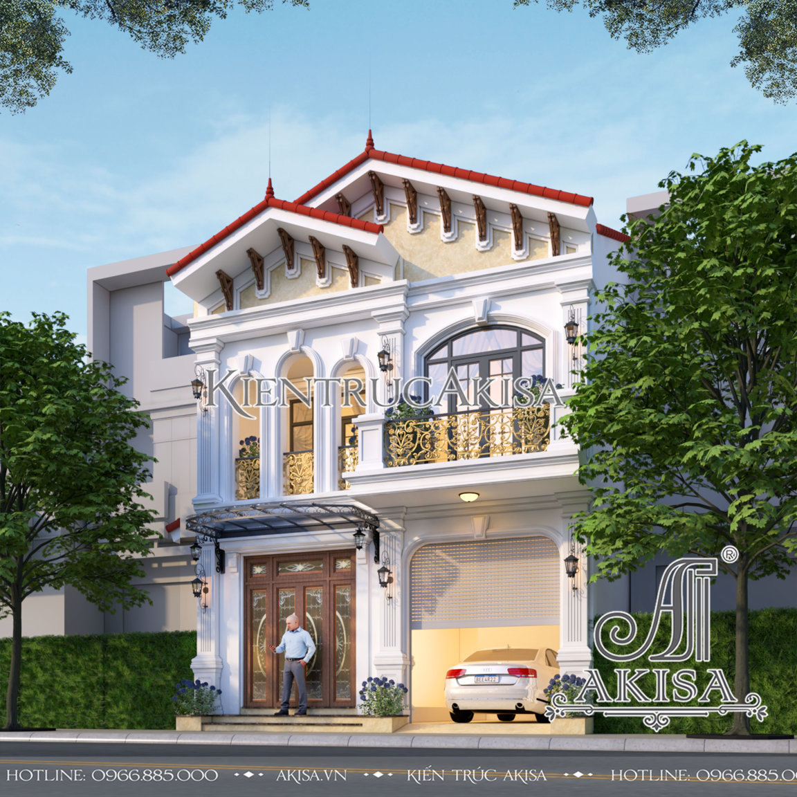 Thiết kế cải tạo biệt thự phố 2 tầng tại Quảng Trị