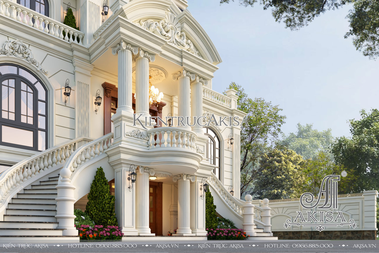 Mẫu biệt thự châu Âu 3 tầng đẹp đẳng cấp tại Quảng Ninh