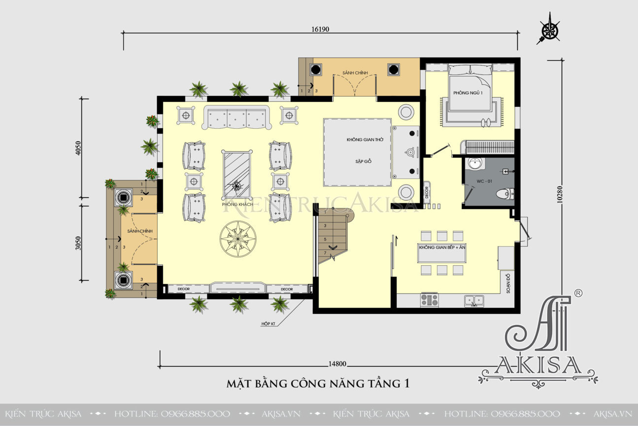 Mẫu nhà 3 tầng tân cổ điển đẹp tại Hải Dương