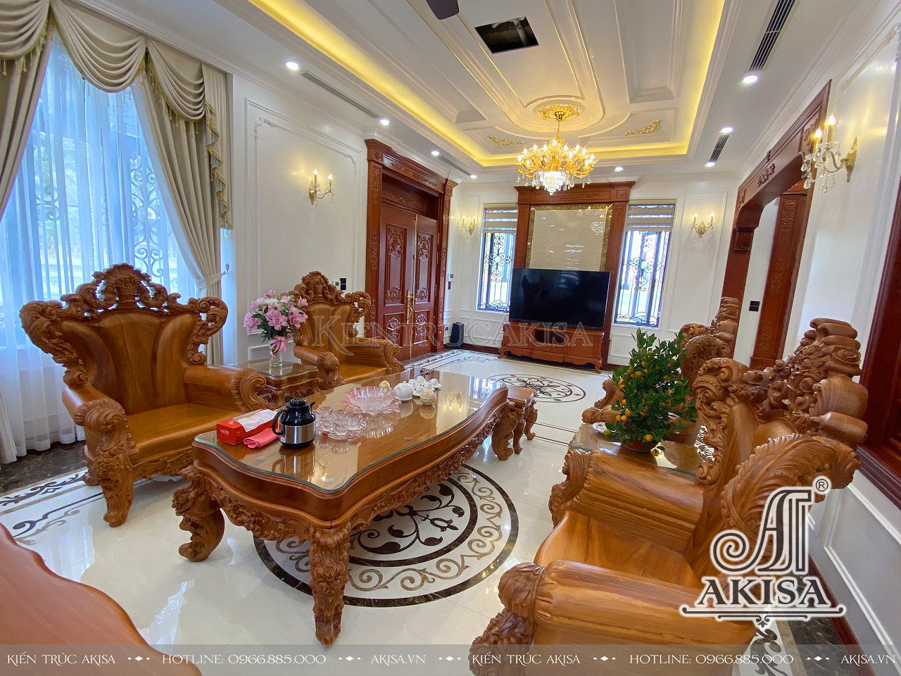 Hình ảnh hoàn thiện nội thất biệt thự 2 tầng tại Bắc Giang - HT22628-NT