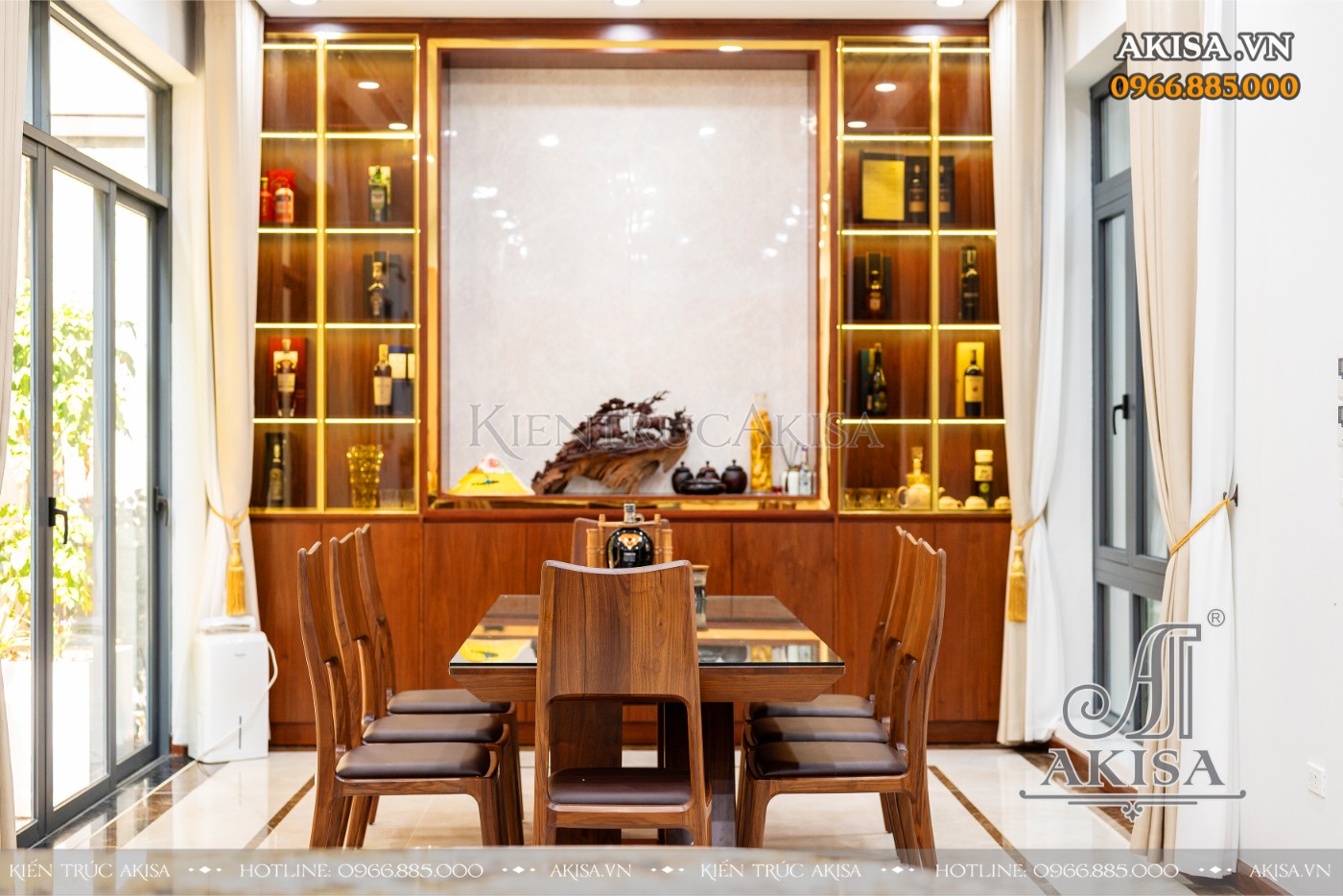 Hoàn thiện nội thất biệt thự 3 tầng hiện đại tại Hòa Bình - Bếp ăn