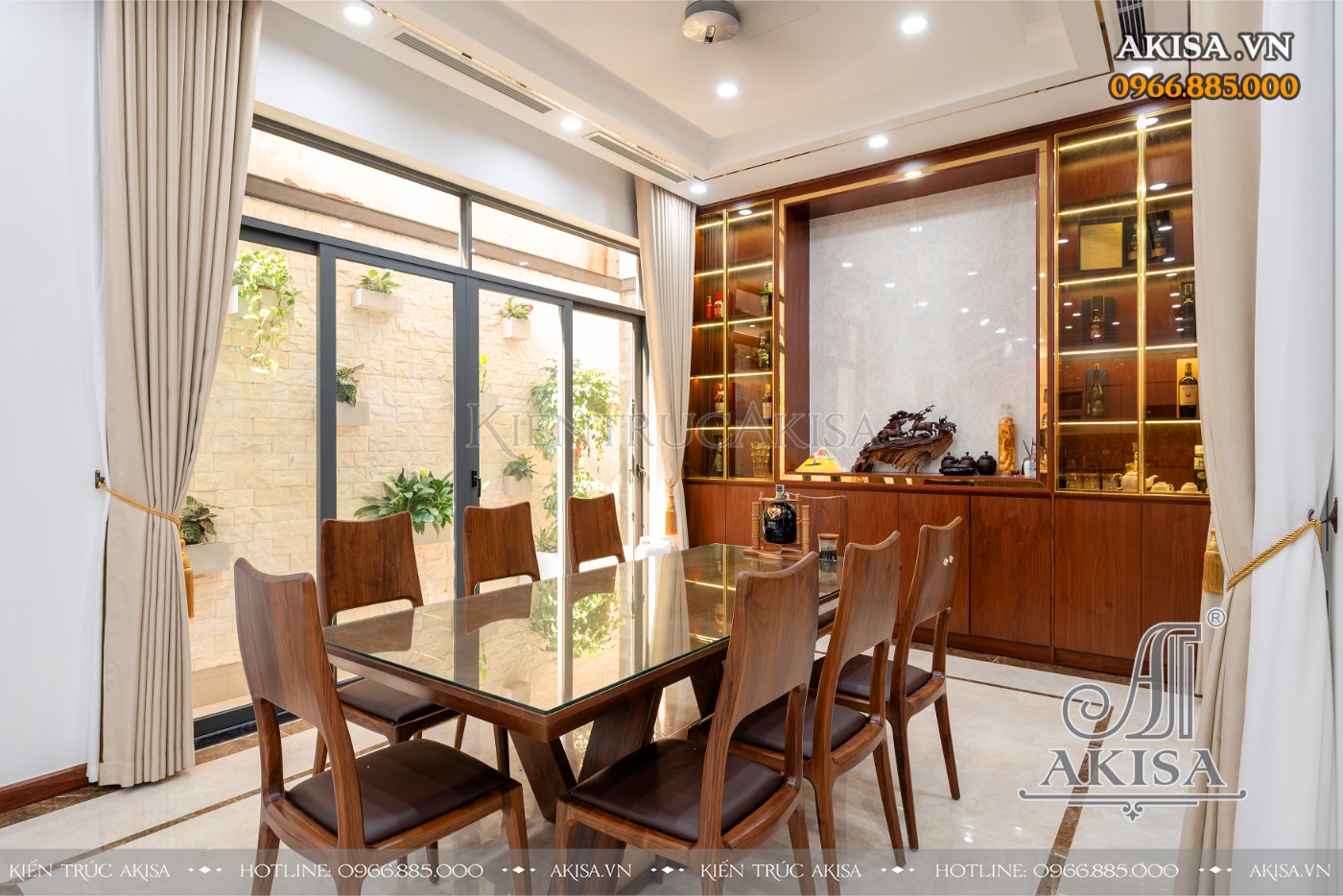 Hoàn thiện nội thất biệt thự 3 tầng hiện đại tại Hòa Bình - Bếp ăn