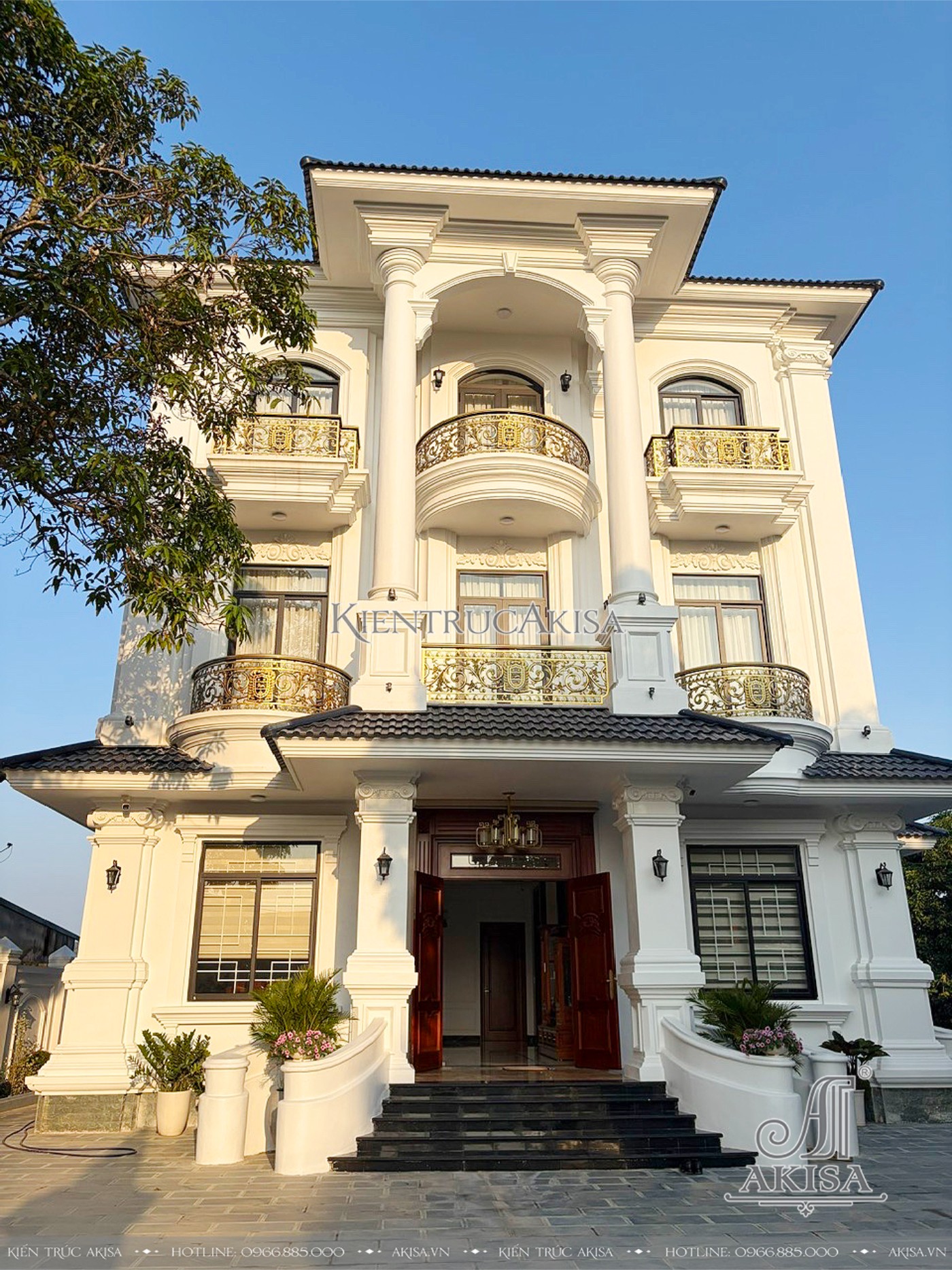 Hoàn thiện kiến trúc biệt thự 3 tầng tại Tuyên Quang