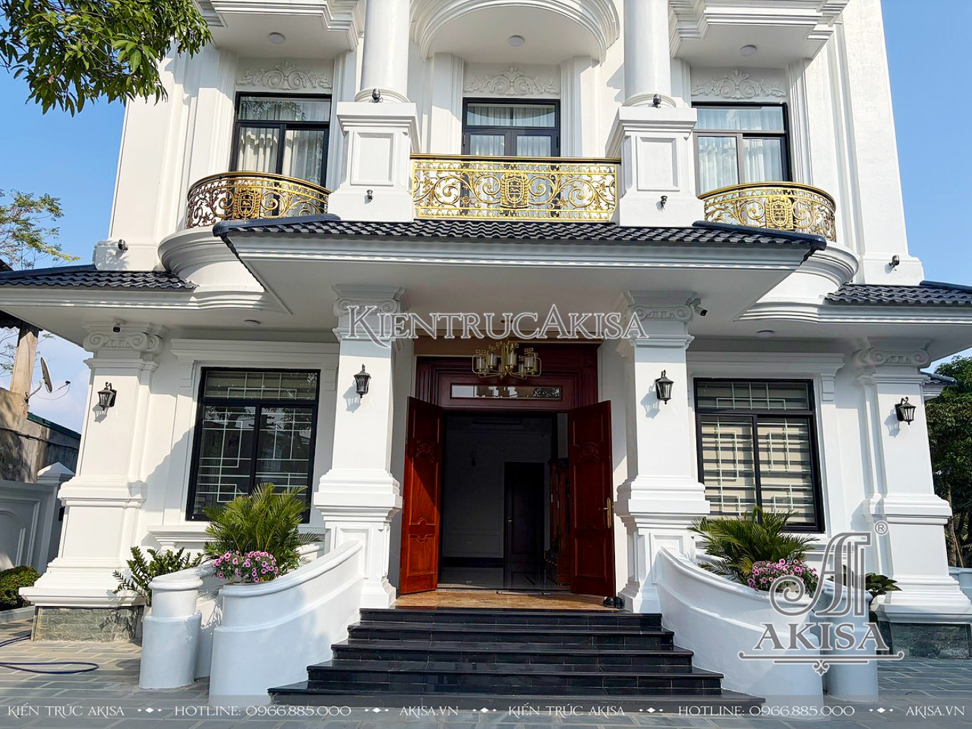 Hoàn thiện kiến trúc biệt thự 3 tầng tại Tuyên Quang