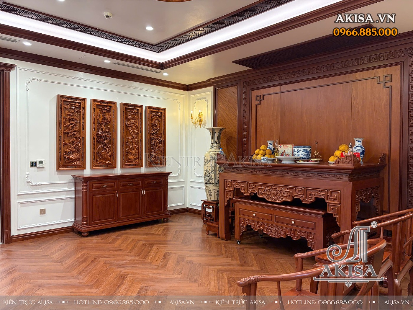 Hoàn thiện nội thất biệt thự 3 tầng tại Vĩnh Phúc 