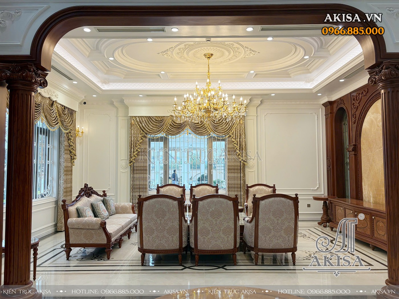 Hoàn thiện nội thất biệt thự 3 tầng tại Vĩnh Phúc 