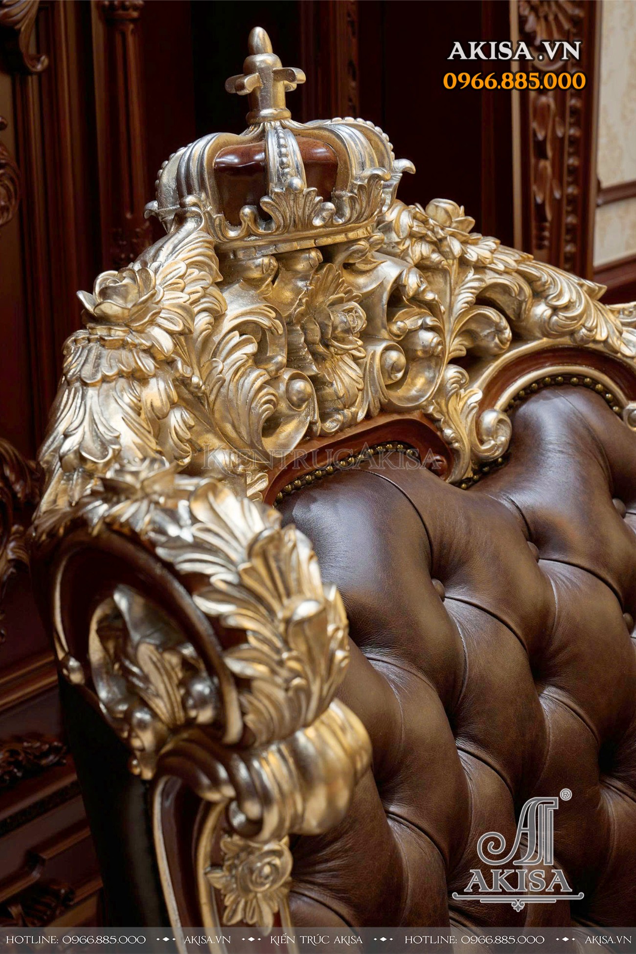 Hoàn thiện kiến trúc - nội thất biệt thự tân cổ điển Pháp 3 tầng