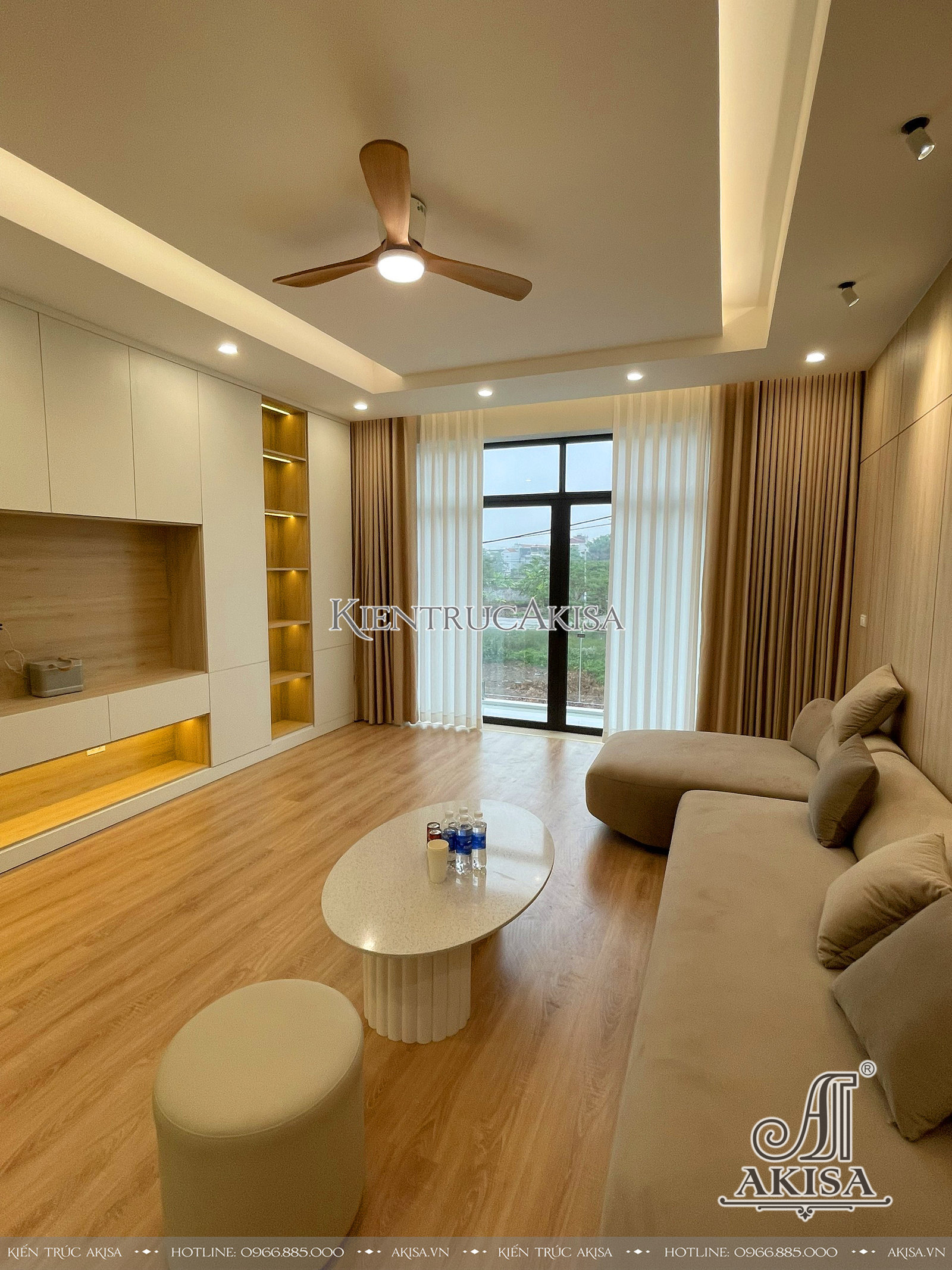 hình ảnh hoàn thiện nội thất nhà phố hiện đại 4 tầng tại Quảng Ninh