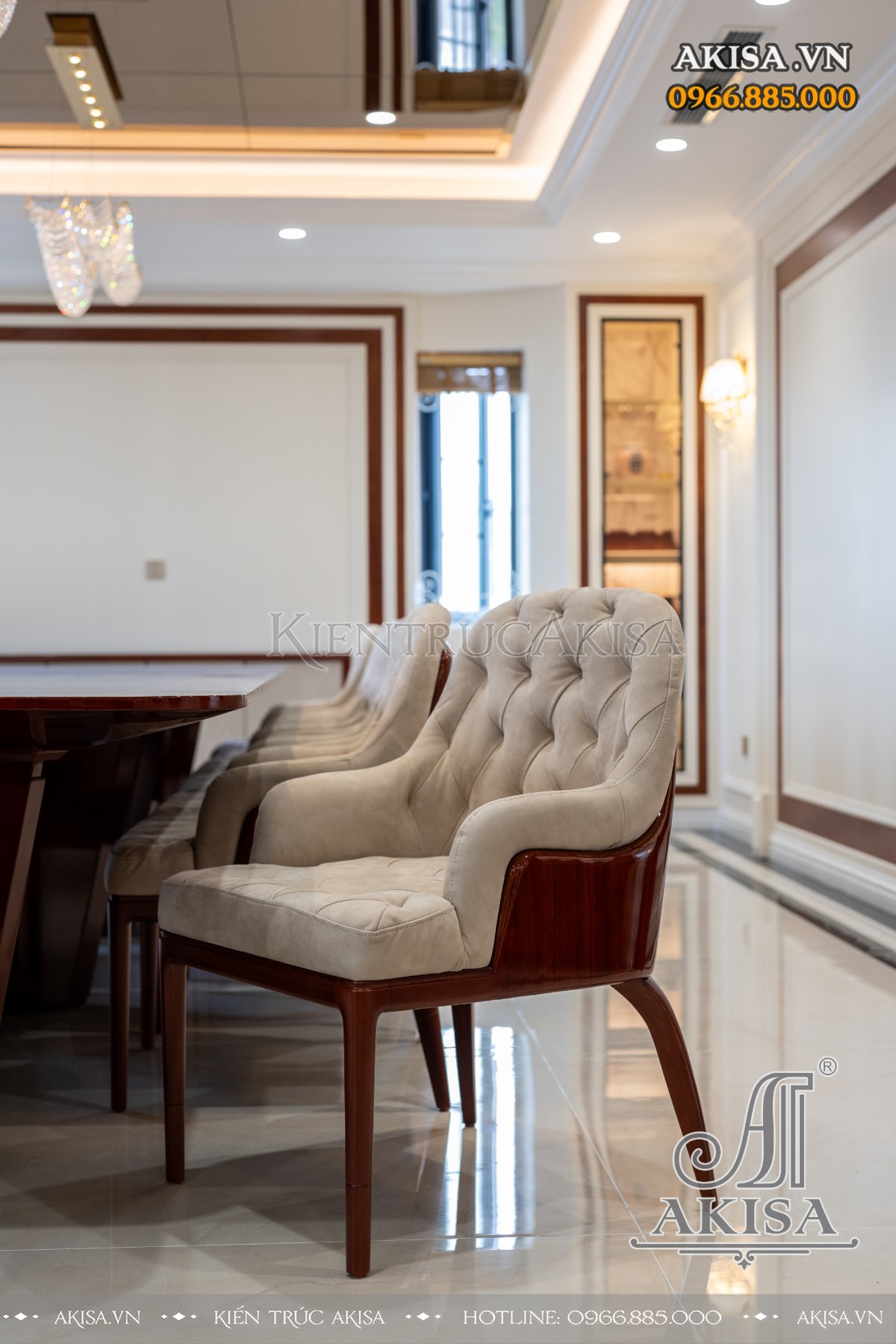 hoàn thiện nội thất biệt thự liệt kề - phòng bếp ăn