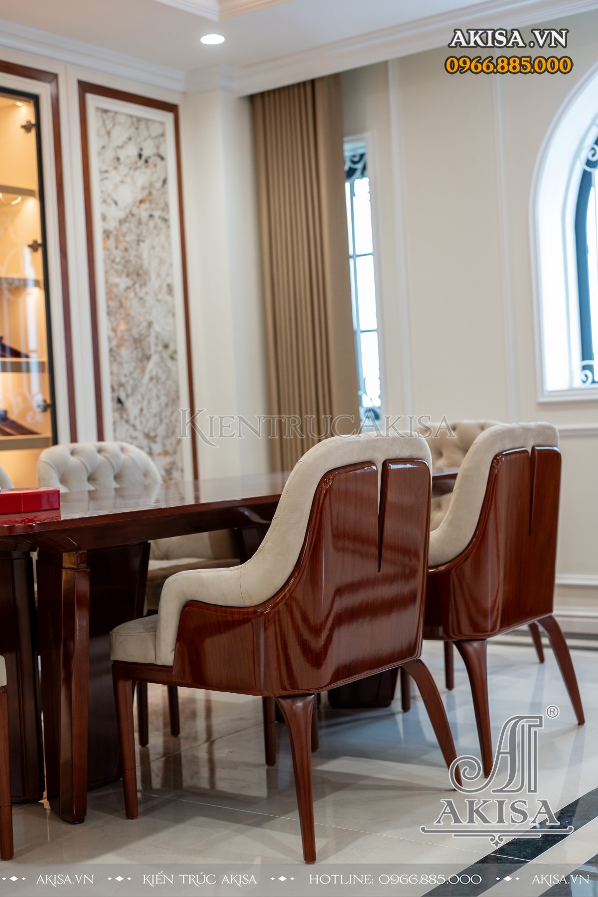 hoàn thiện nội thất biệt thự liệt kề - phòng bếp ăn