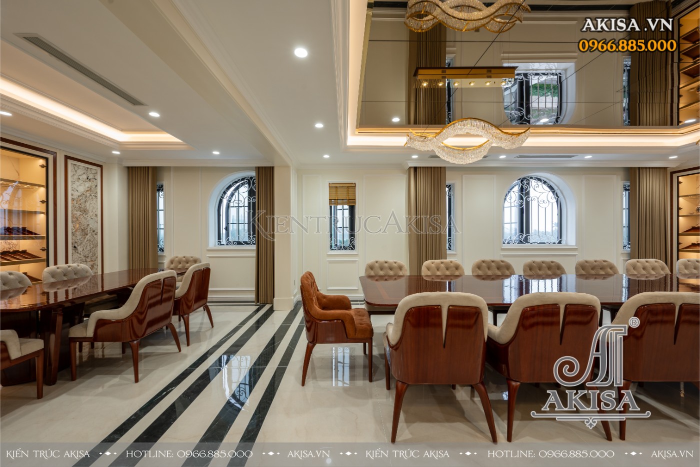 hoàn thiện nội thất biệt thự liệt kề - phòng bếp ăn