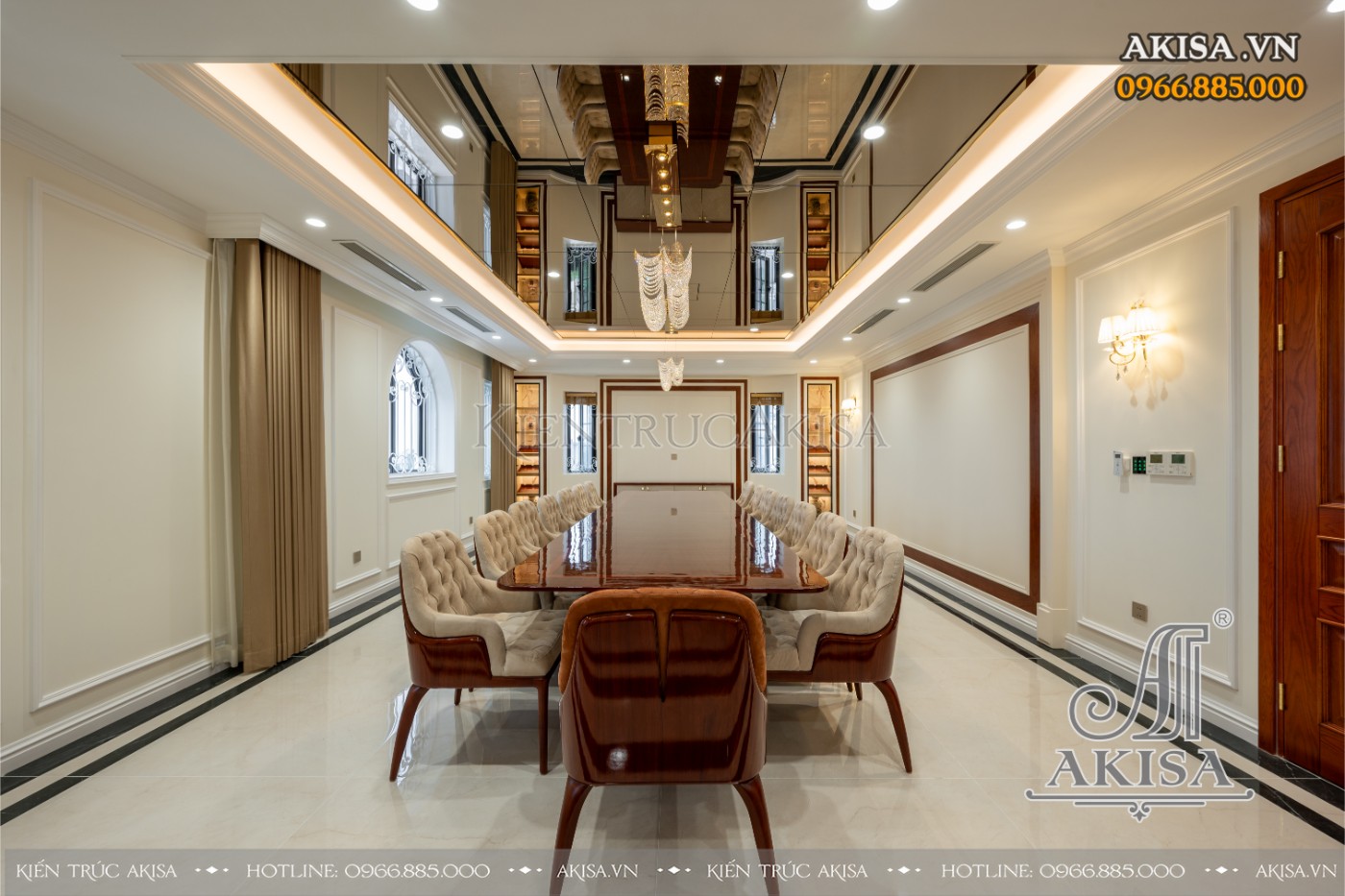 hoàn thiện nội thất biệt thự liệt kề - phòng bếp ăn