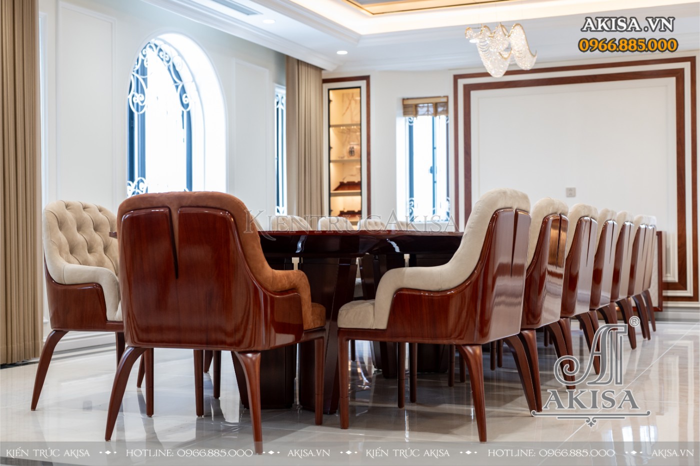 hoàn thiện nội thất biệt thự liệt kề - phòng bếp ăn