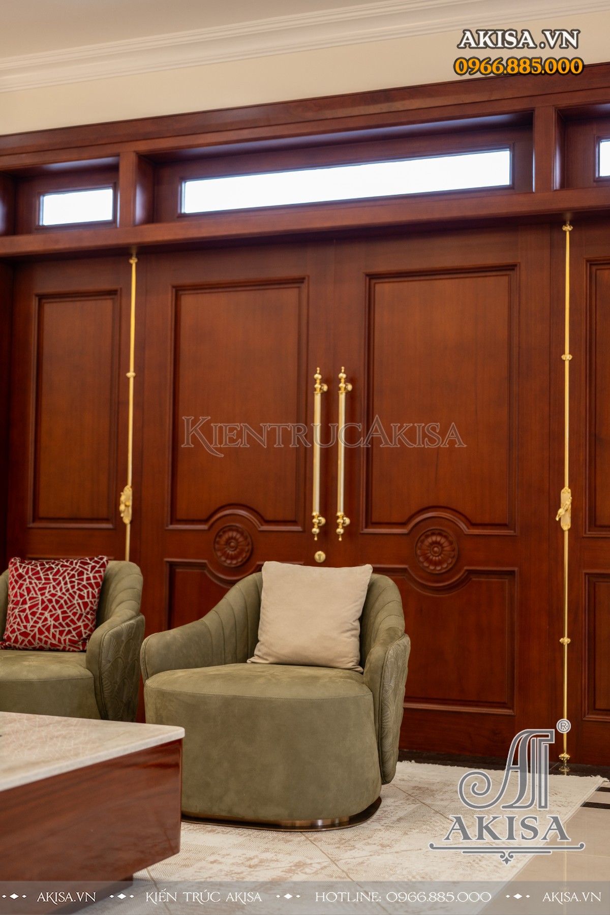 hoàn thiện nội thất biệt thự liệt kề - phòng khách