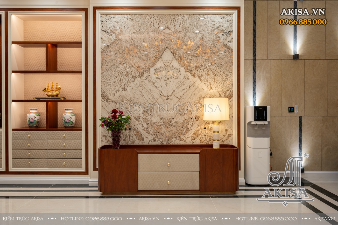 hoàn thiện nội thất biệt thự liệt kề - phòng khách