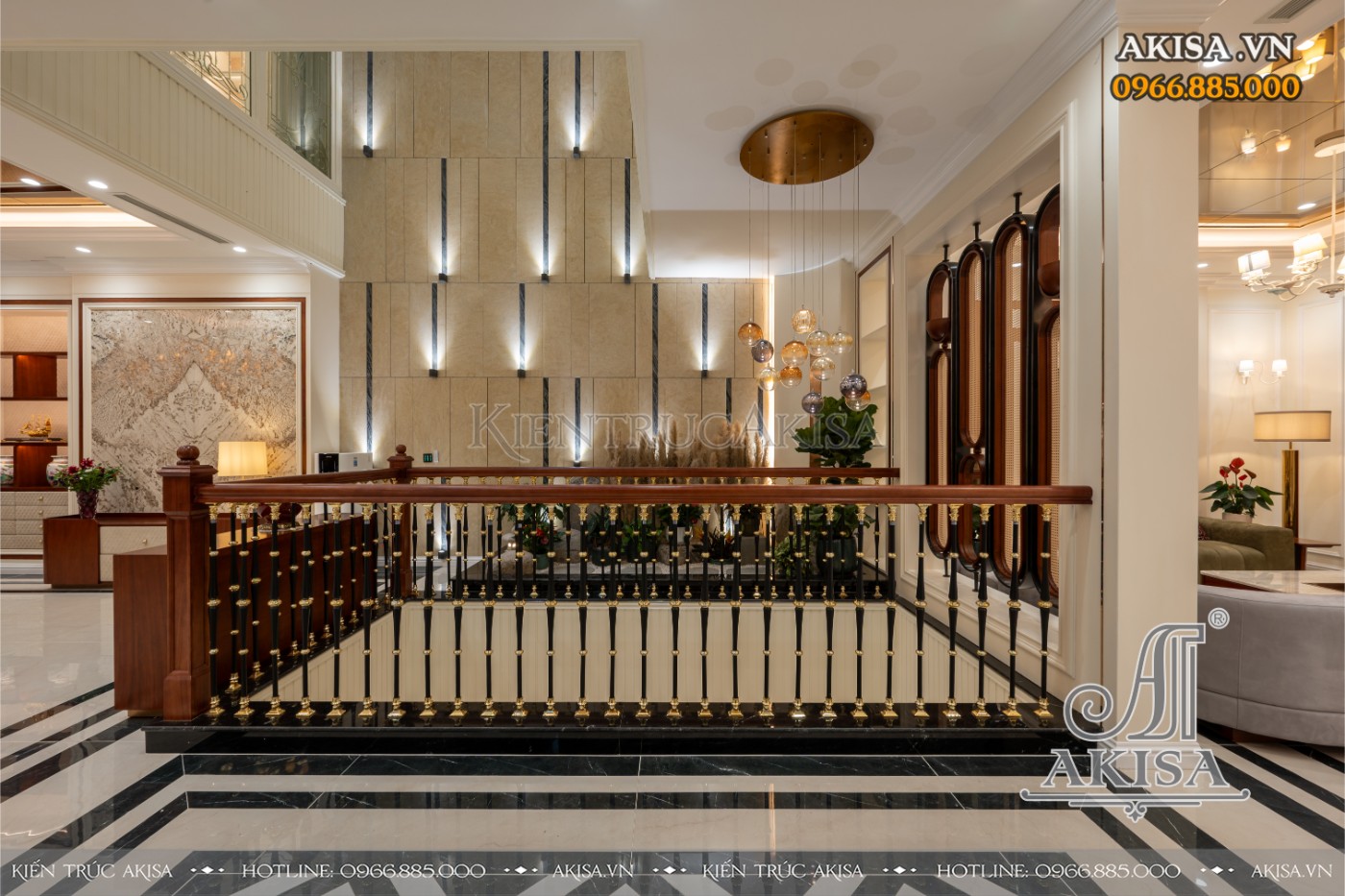 hoàn thiện nội thất biệt thự liệt kề - phòng khách