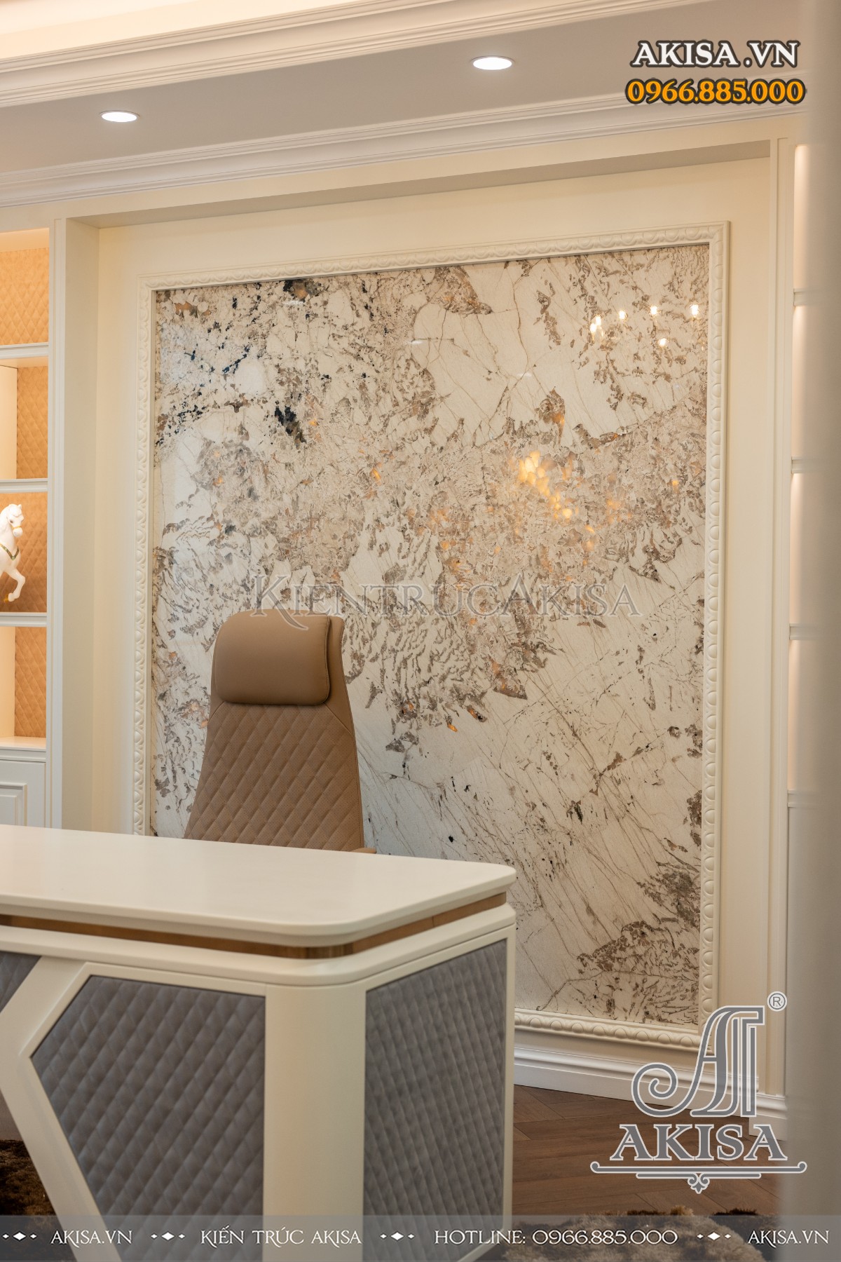 hoàn thiện nội thất biệt thự liệt kề - phòng làm việc