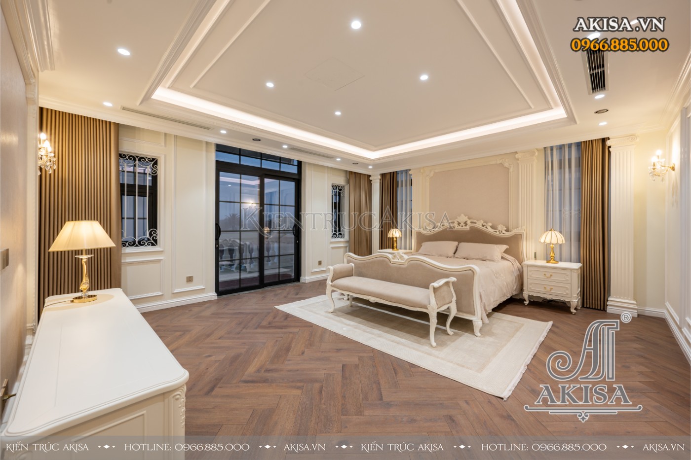 hoàn thiện nội thất biệt thự liệt kề - phòng ngủ 01