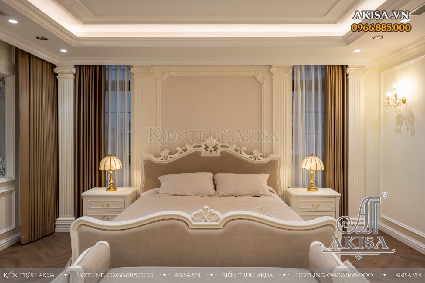 hoàn thiện nội thất biệt thự liệt kề - phòng ngủ 01